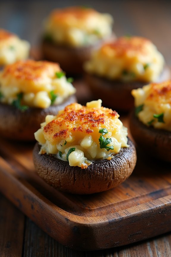 spooky stuffed mushroom delights