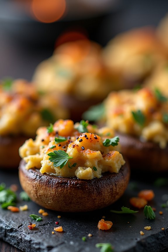 spooky stuffed mushroom recipe
