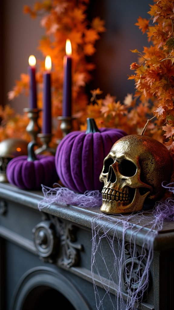 spooky stylish halloween colors