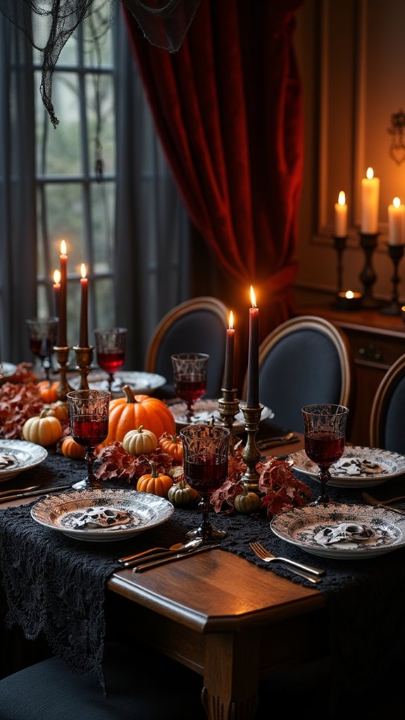 spooky themed dinnerware magic