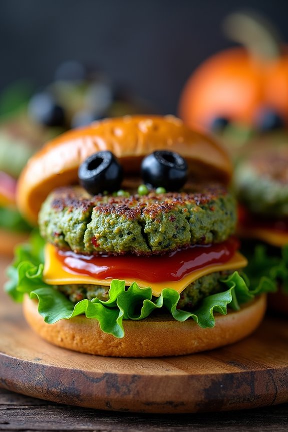 spooky veggie burger recipe