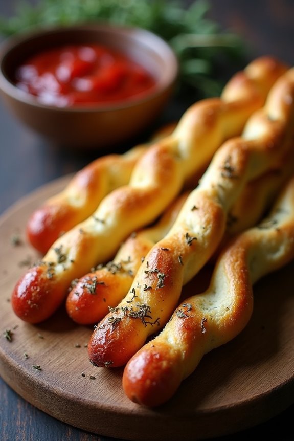 spooky witch finger breadsticks