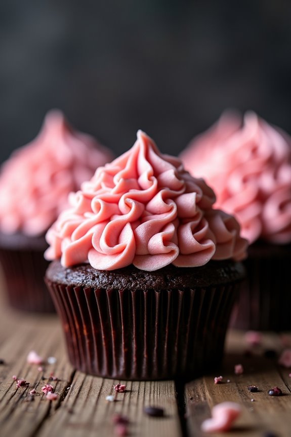 spooky zombie brain cupcakes