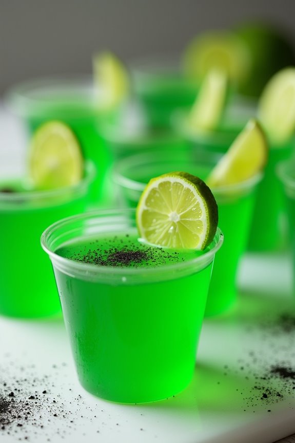 tangy lime slime shots