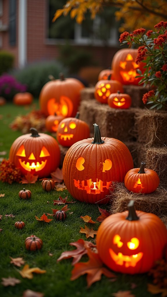 themed halloween pumpkin displays
