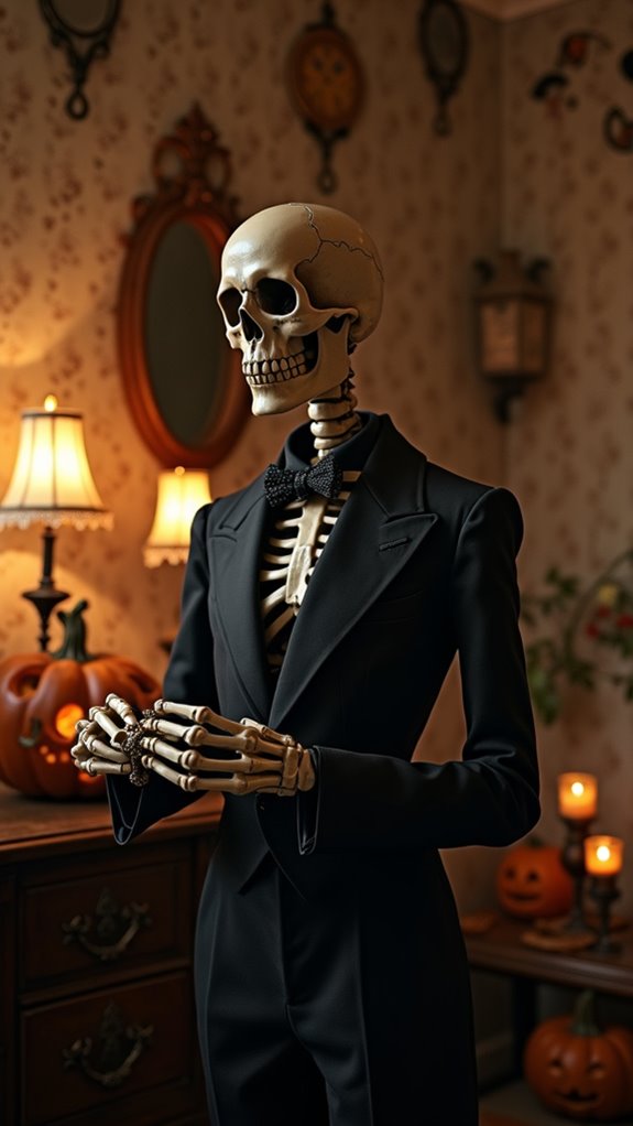 timeless spooky skeleton charm