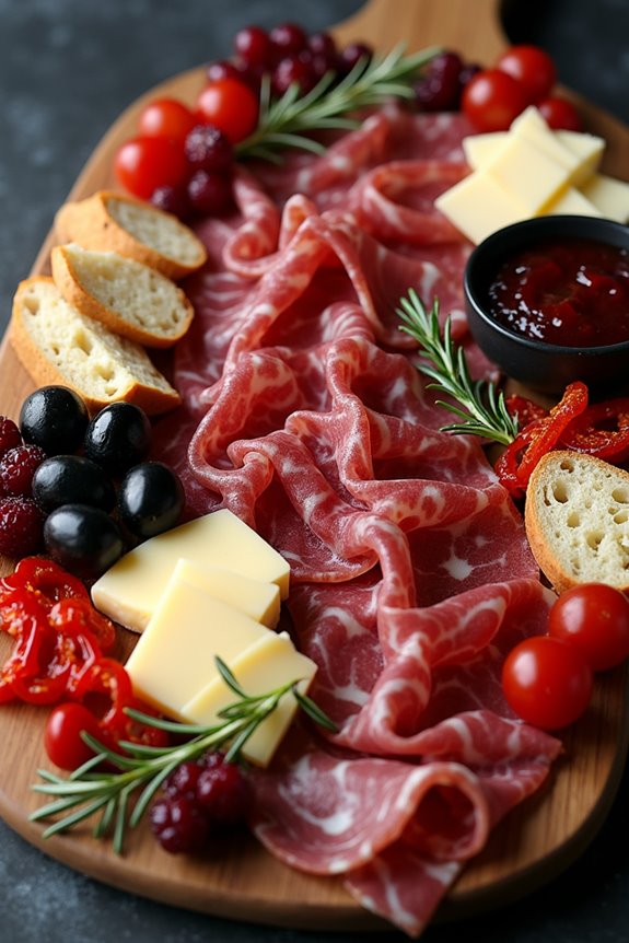 vampire themed halloween antipasto platter