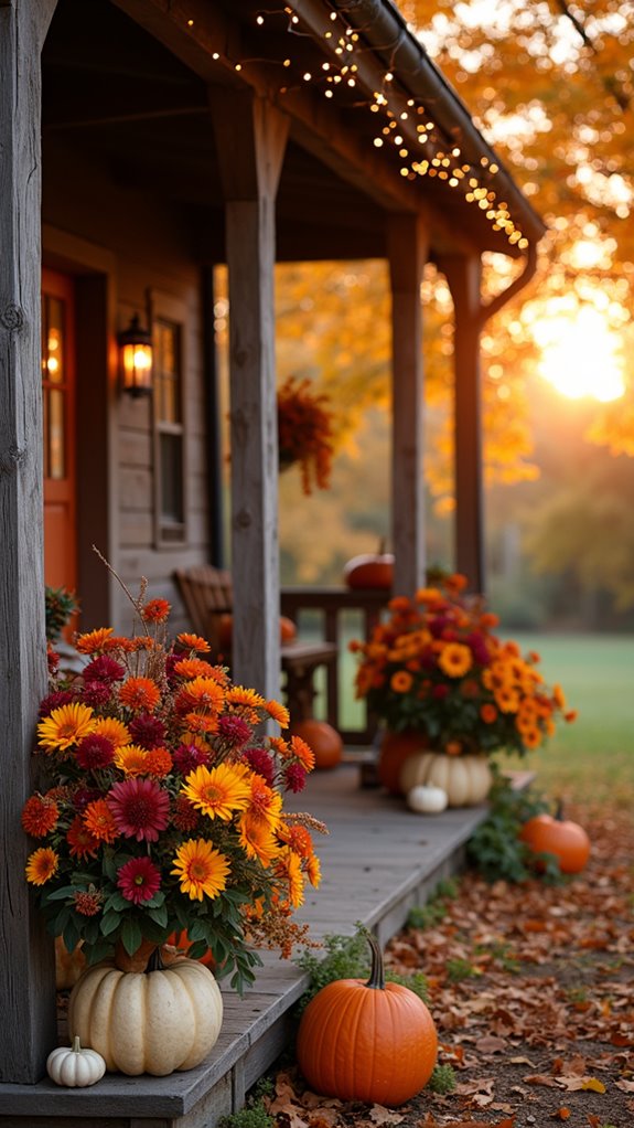 vibrant autumn floral arrangements