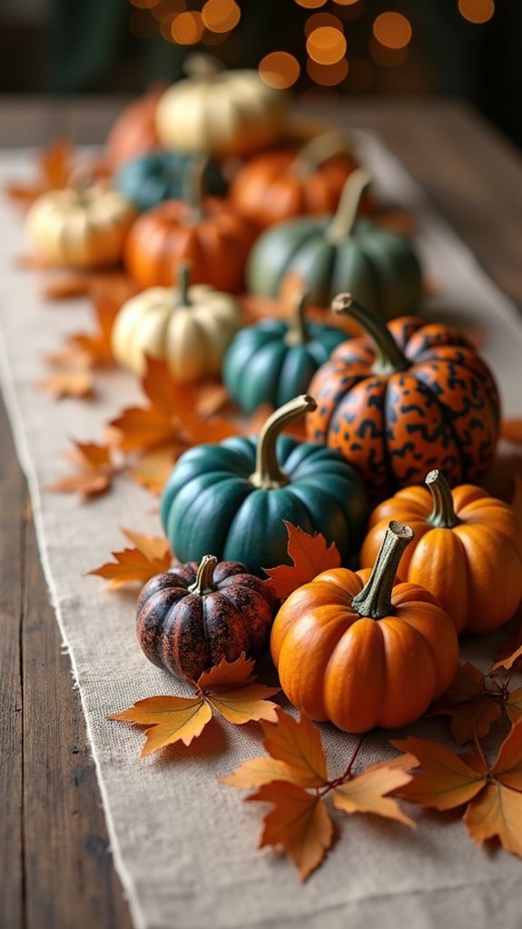 vibrant autumn table decor