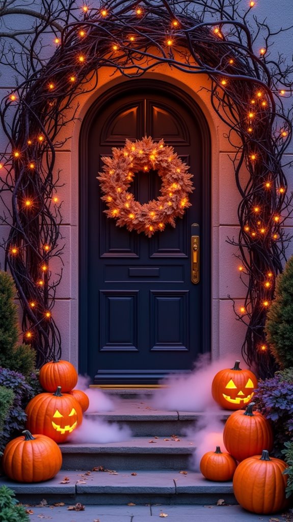 vibrant painted gourds decor