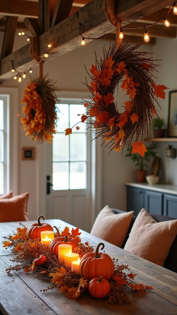 vintage halloween wreath decor