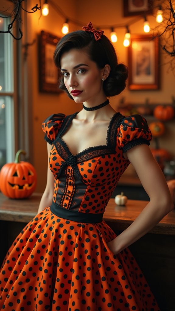 vintage rockabilly halloween look