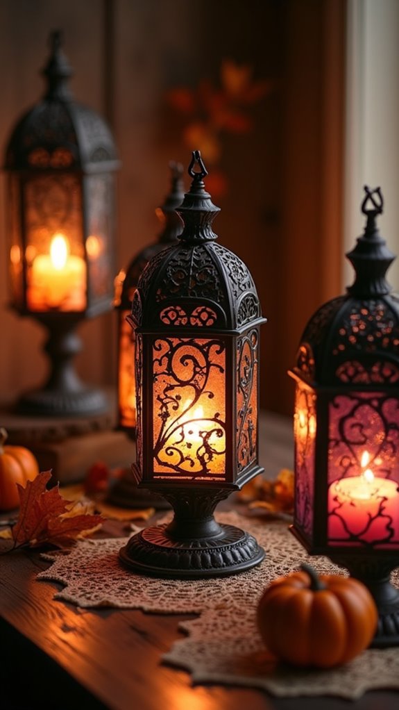 vintage whimsical candle holders