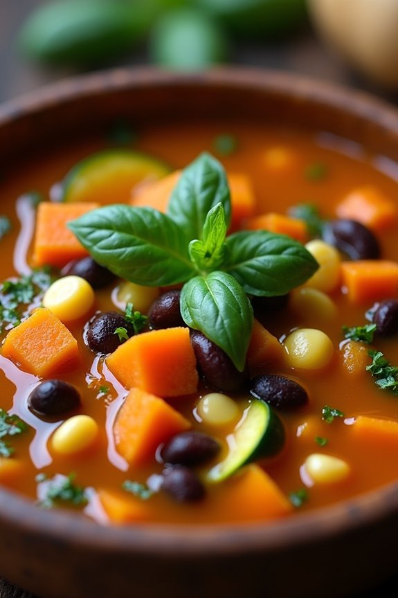 warm and hearty soup