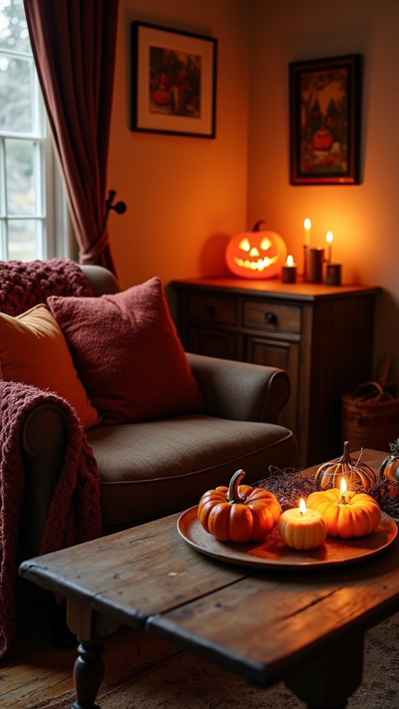 warm inviting candle glow