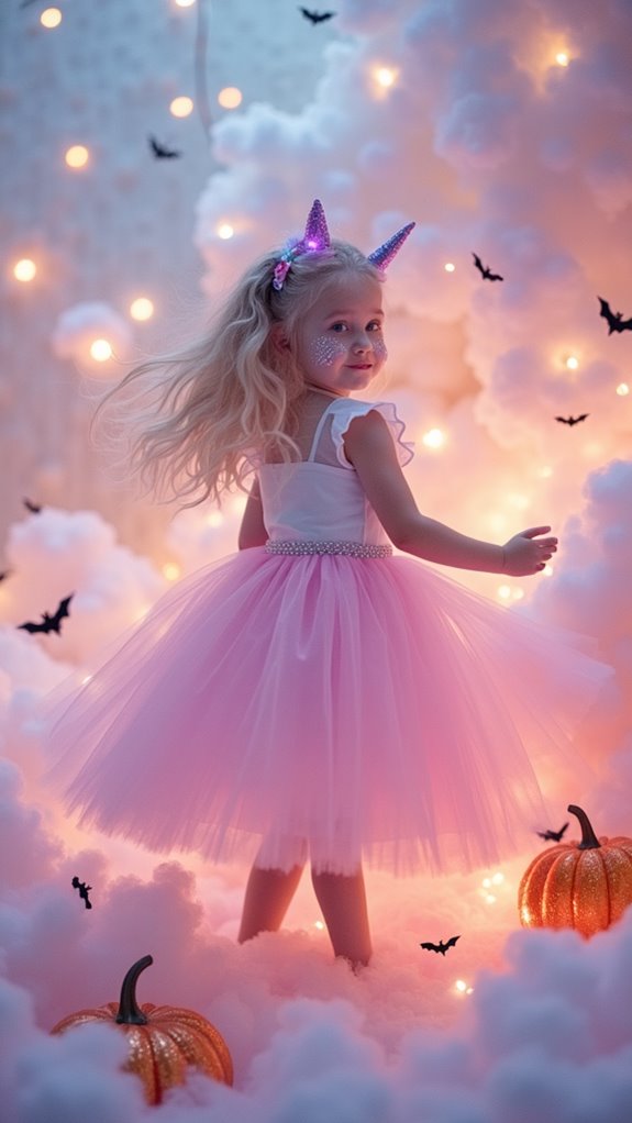 whimsical cotton candy unicorn