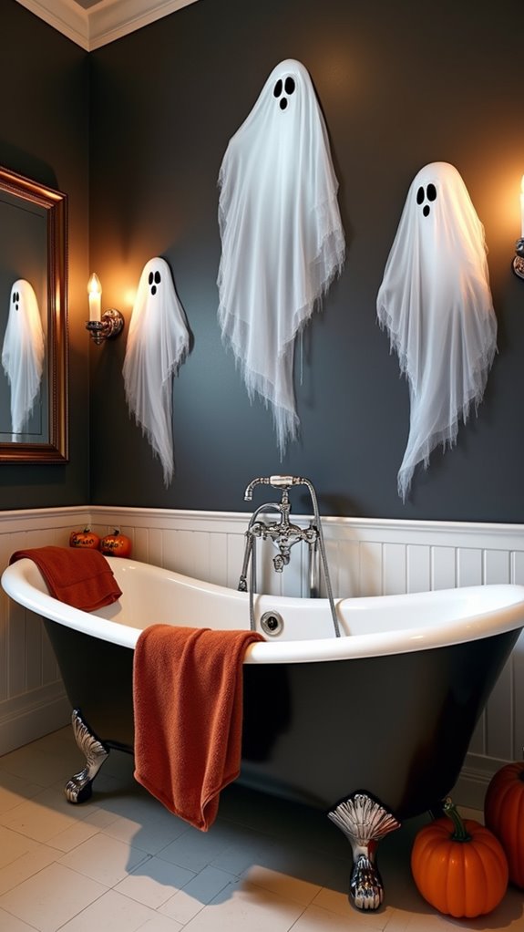 whimsical ghost wall art