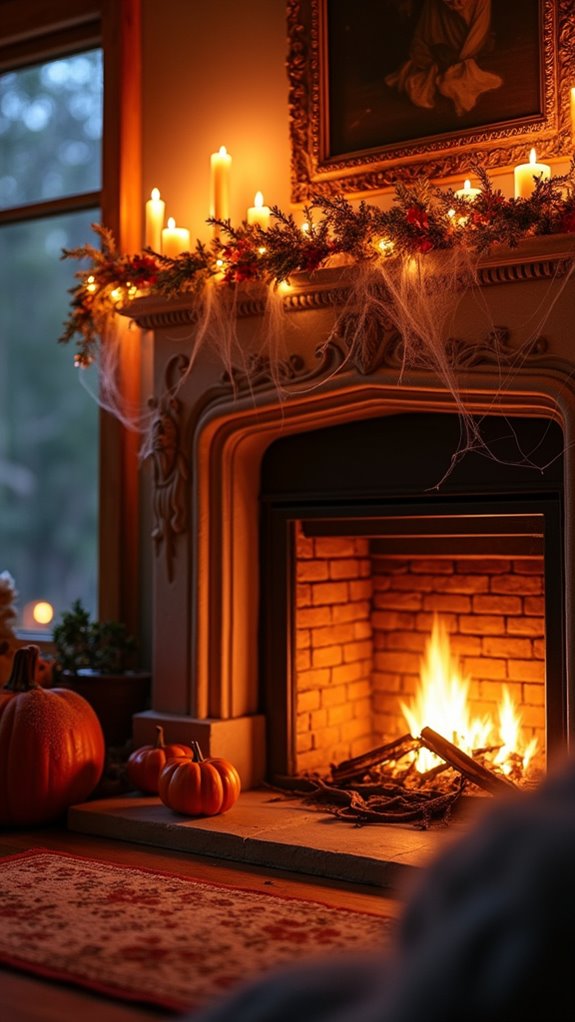 whimsical ghostly garlands decor