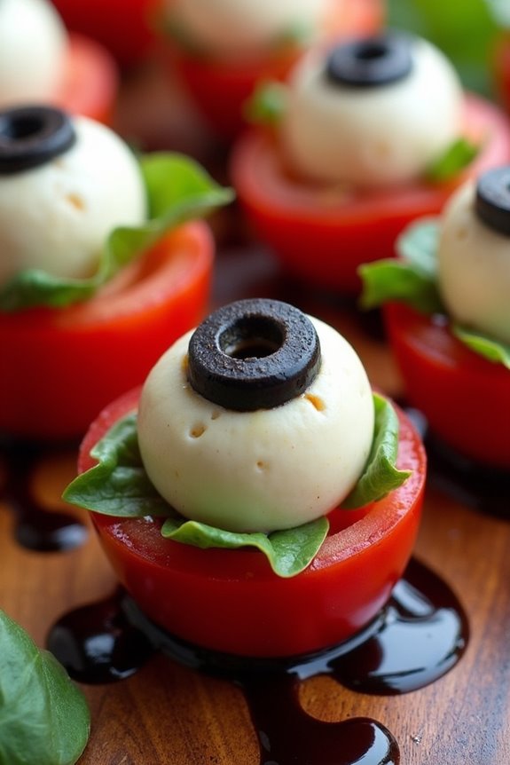whimsical halloween appetizer bites