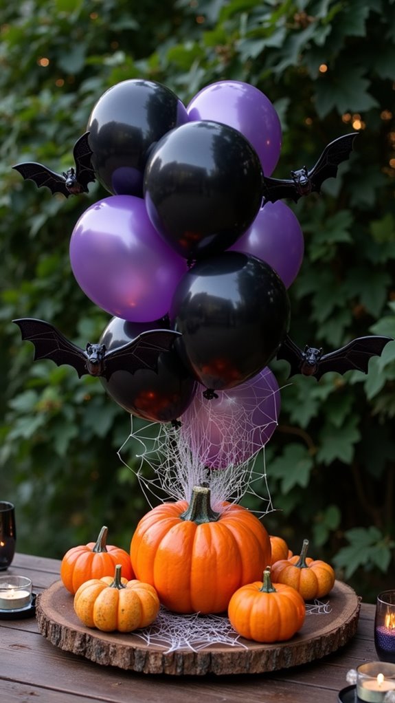 whimsical halloween balloon decor