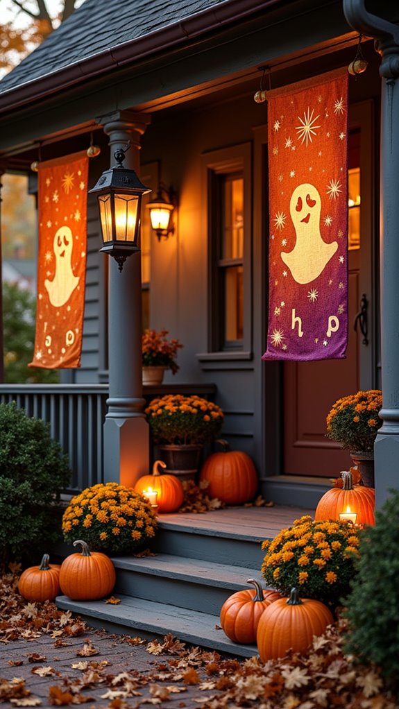 whimsical halloween celebration banners