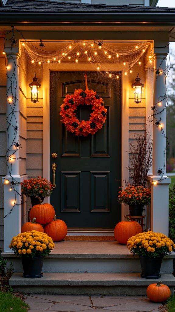 whimsical halloween porch decor