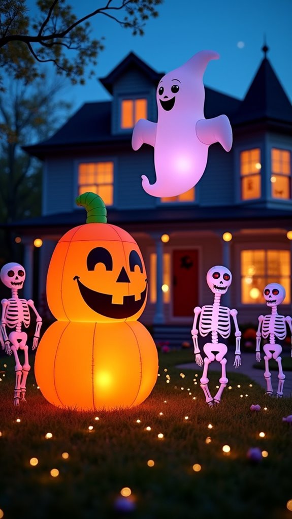 whimsical halloween yard inflatables