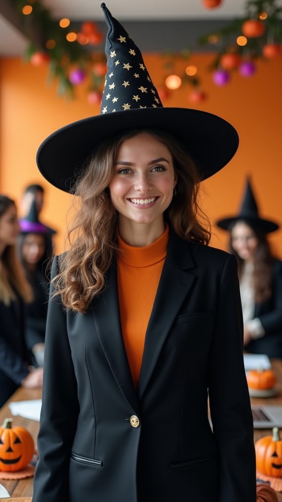 whimsical office halloween attire