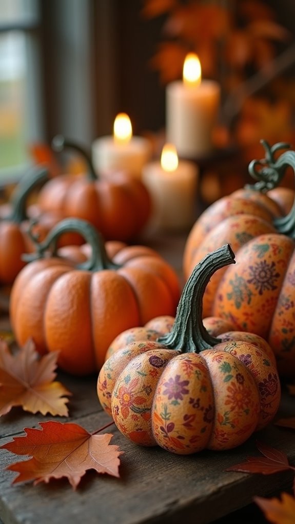 whimsical vibrant fall decor