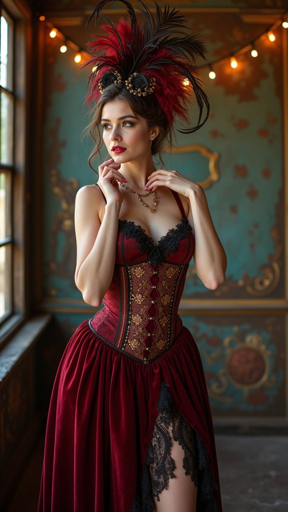 whimsical vintage circus performer