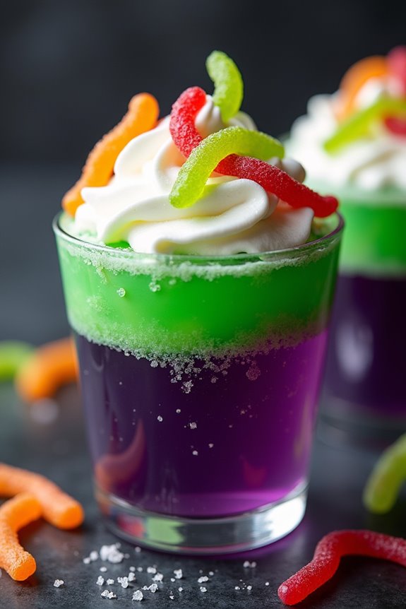 wiggly halloween gelatin treat