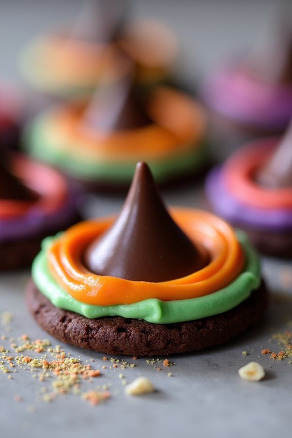witch hat halloween cookies
