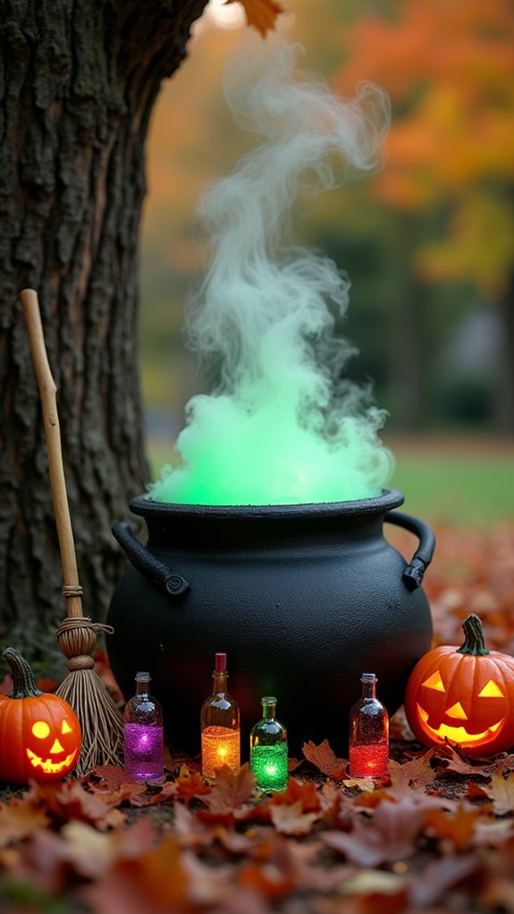 witch s cauldron halloween display