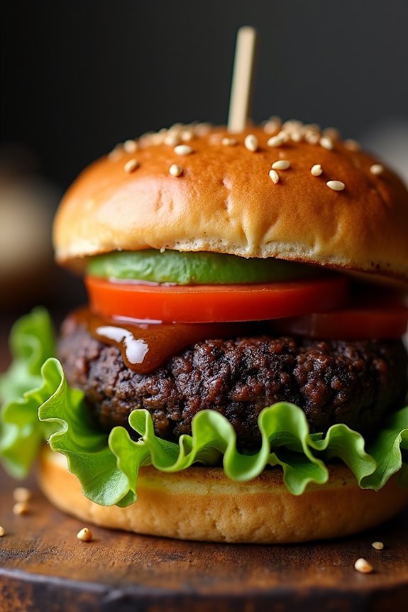 witchy black bean burgers