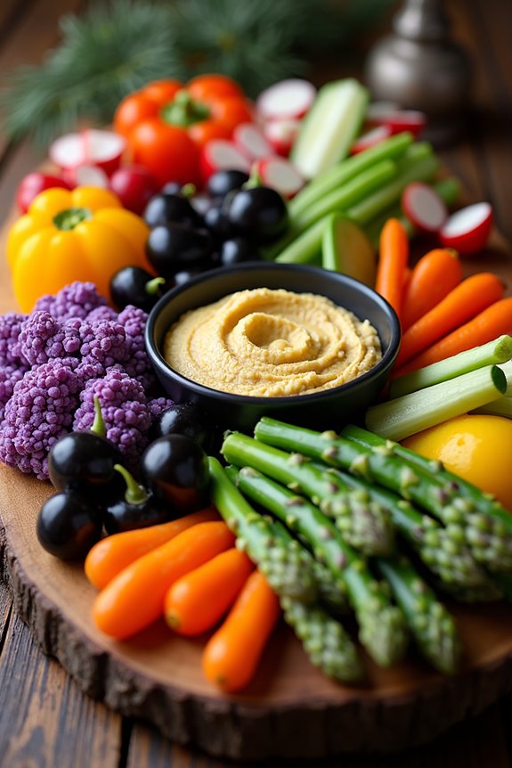 witchy healthy vegetable arrangement