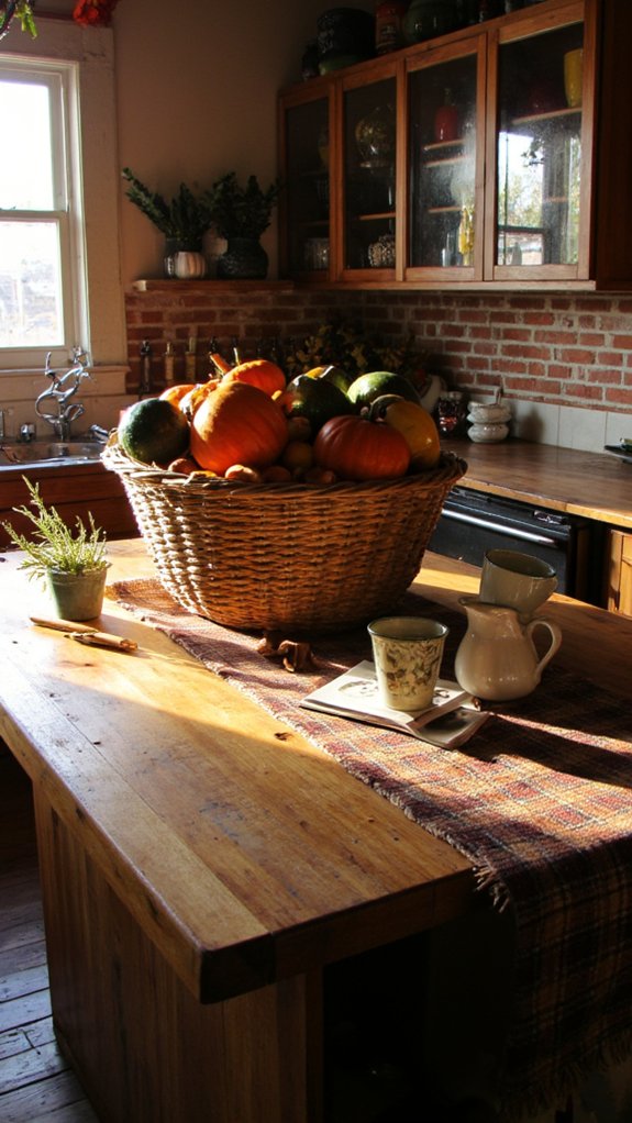 autumn themed kitchen decor