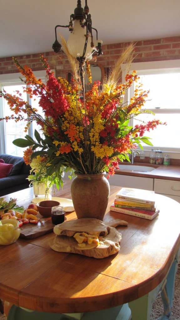 bold centerpiece transforms kitchen