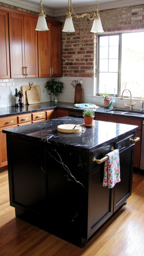 bold marble island elegance