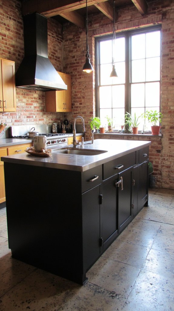 bold metal kitchen elegance