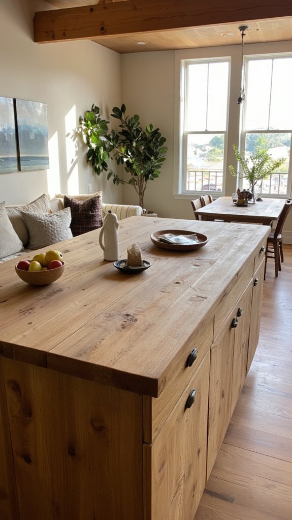 central white oak island