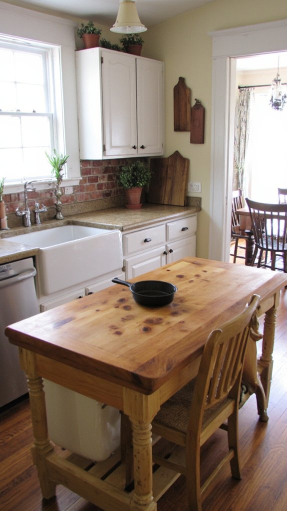 charming farmhouse kitchen centerpiece