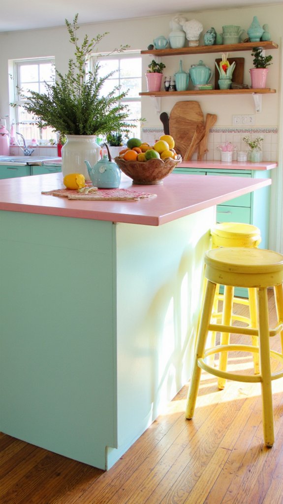charming pastel kitchen decor