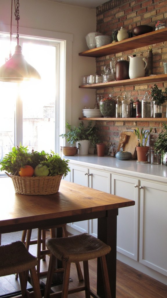 charming rustic kitchen storage
