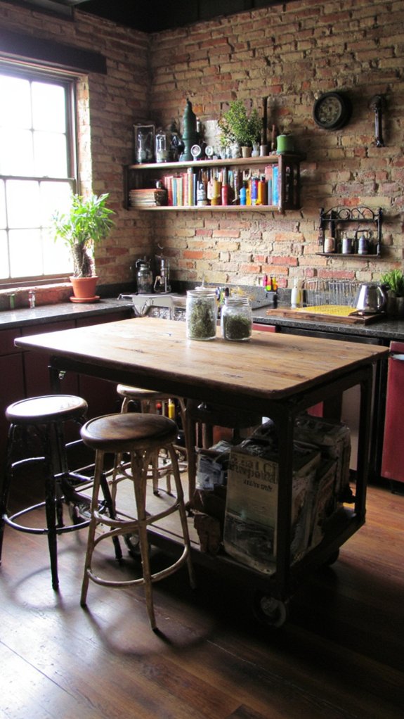 charming vintage kitchen island
