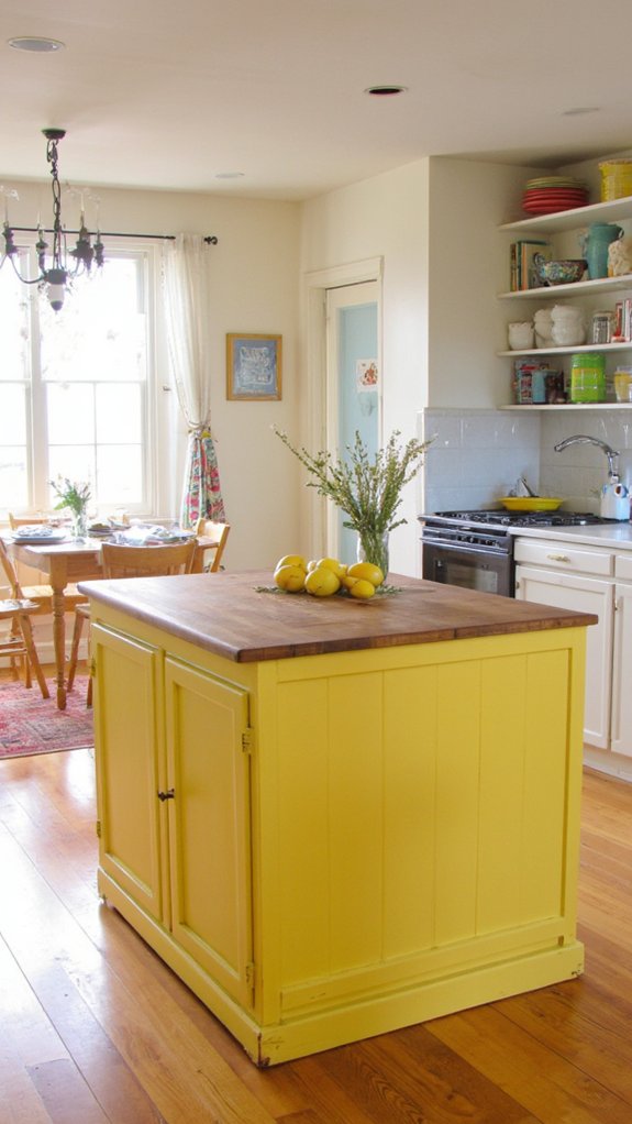 cheerful sunny lemon kitchen