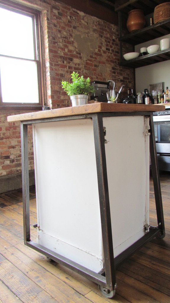 chic industrial kitchen design