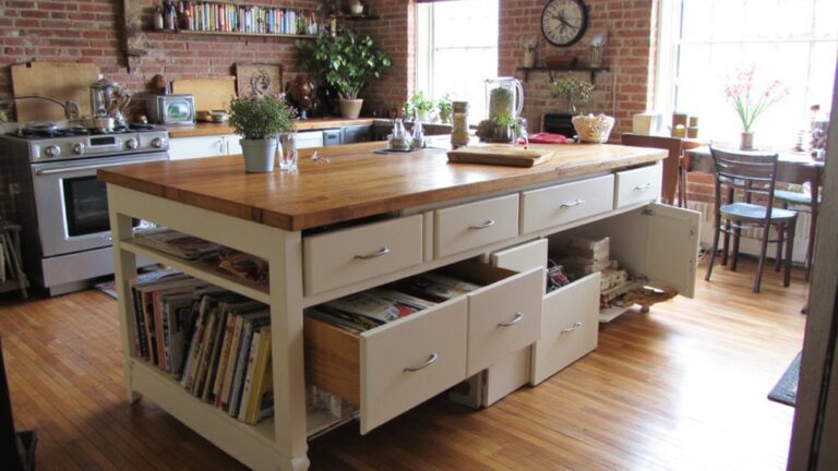clever kitchen island storage solutions