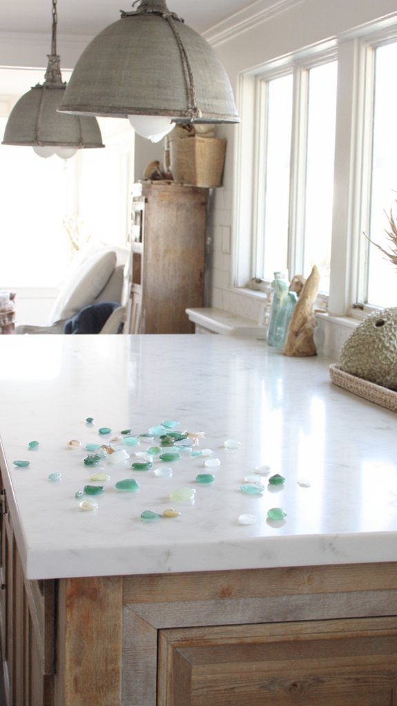 coastal charm with sea glass