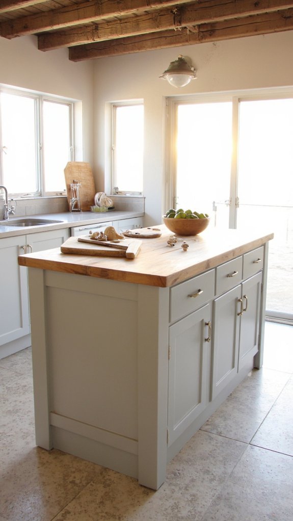 coastal gray shaker kitchen