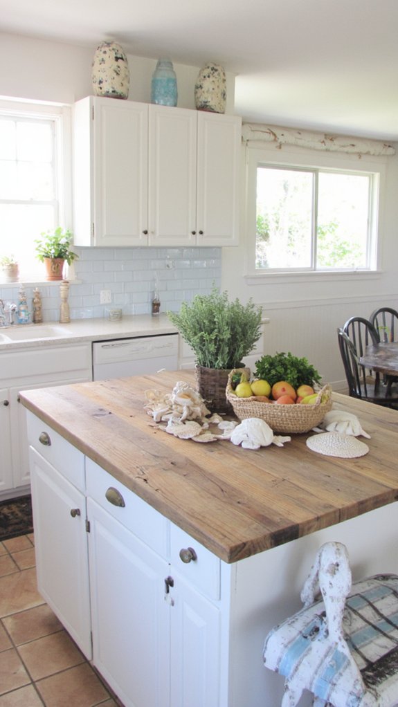 coastal inspired kitchen island design